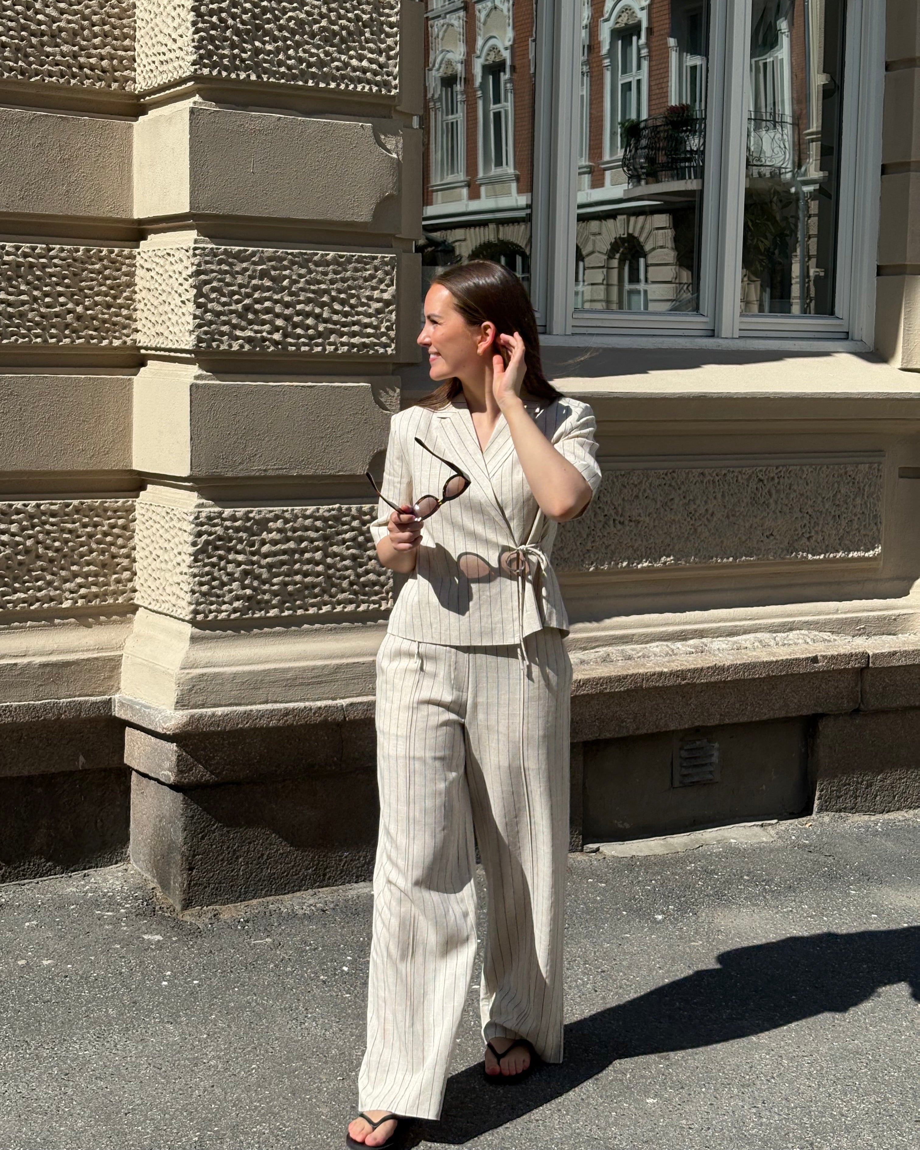 YASLINURA Trousers - Pristine